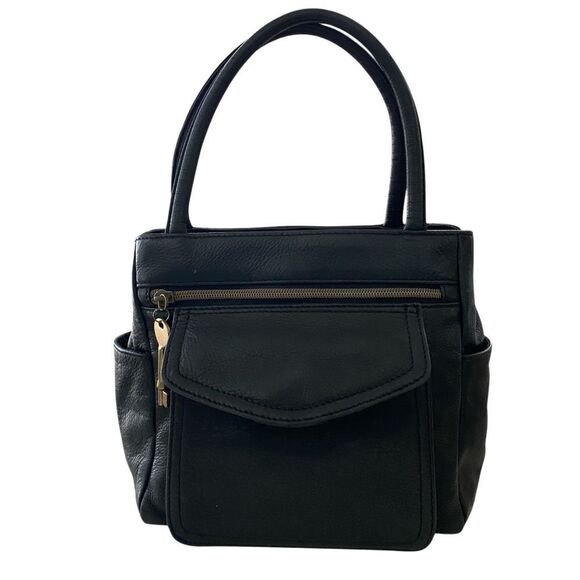 Fossil Handbags - Fossil Black Leather Bag Purse